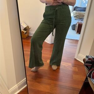 Abercrombie & Fitch Olive Wide Leg Pants
